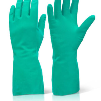 Long Cuff Green Nitrile Gloves
