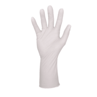 Long Cuff White Nitrile Gloves