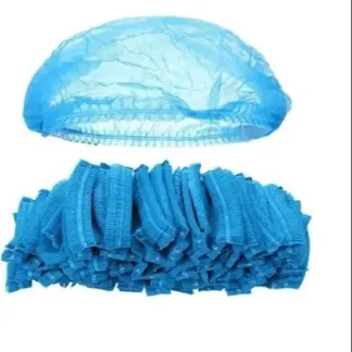 Disposable Non Woven Hairnet (Blue) (Bundle-10 Cartons)